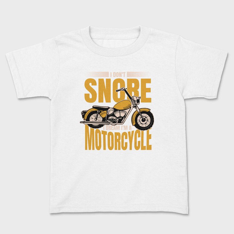 Motorcycle Dream Quote, Tricou Copii