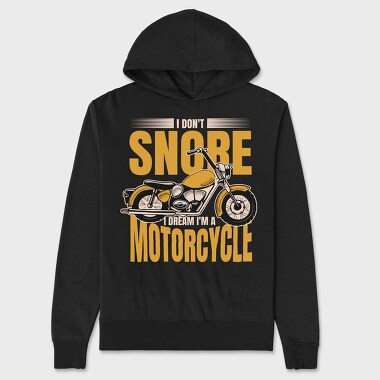 Motorcycle Dream Quote, Hanorac Oversize Barbati (Unisex)