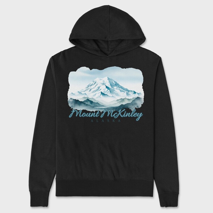 Mount Mckinley Alaska, Hanorac Oversize Barbati (Unisex)