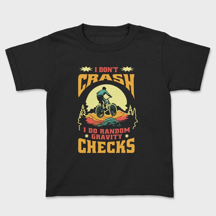 Mountain Bike Quote Illustration, Tricou Copii