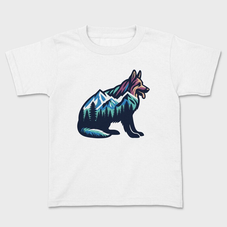 Mountain Dog Landscape, Tricou Copii