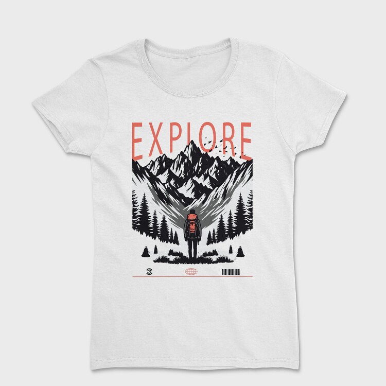 Mountain Explorer Explore, Tricou Femei