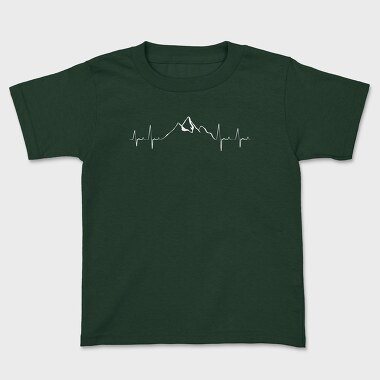 Mountain Heartbeat Line Natural, Tricou Copii