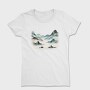 Mountain Lake Watercolor Skyland, Tricou Femei