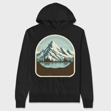 Mountain Landscape, Hanorac Oversize Barbati (Unisex)