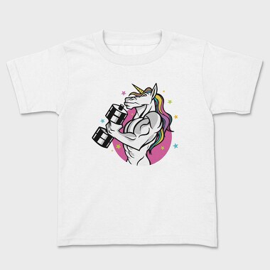 Muscular Unicorn Fit, Tricou Copii