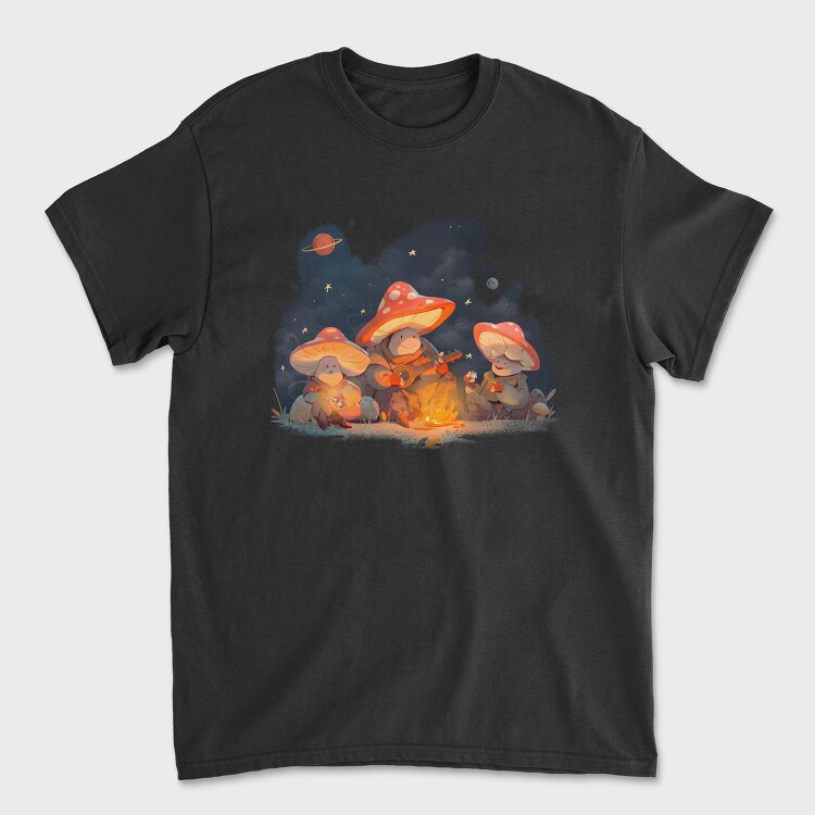 Mushroom Camping Fantasy, Tricou Barbati (Unisex)