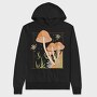 Mushroom Garden Fungi Cottage Core, Hanorac Oversize Barbati (Unisex)