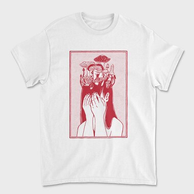 Mushroom Girl, Tricou Barbati (Unisex)