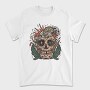 Mushroom Skull Flora, Tricou Barbati (Unisex)