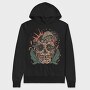 Mushroom Skull Flora, Hanorac Oversize Barbati (Unisex)