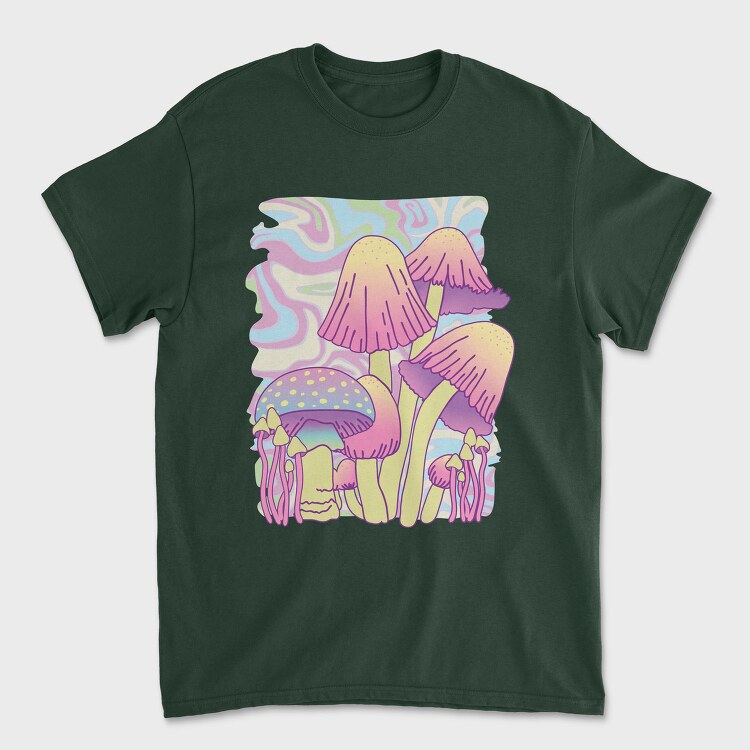 Mushrooms Psychedelic Nature, Tricou Barbati (Unisex)