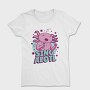 Music Funny Quote Axolotl Sing Alotl, Tricou Femei