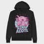 Music Funny Quote Axolotl Sing Alotl, Hanorac Oversize Barbati (Unisex)
