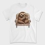 Sloth On A Chair Yawn, Tricou Barbati (Unisex)