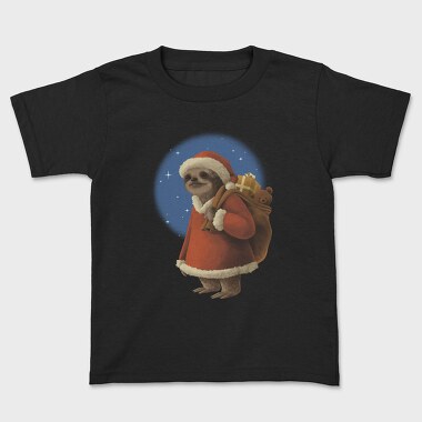 Sloth Santa Claus In Christmas, Tricou Copii