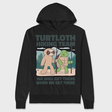 Turtle And Sloth Hiking Turtloth, Hanorac Oversize Barbati (Unisex)