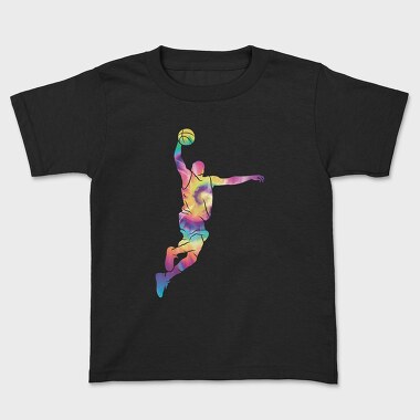 Tye Dye Basketball Player, Tricou Copii