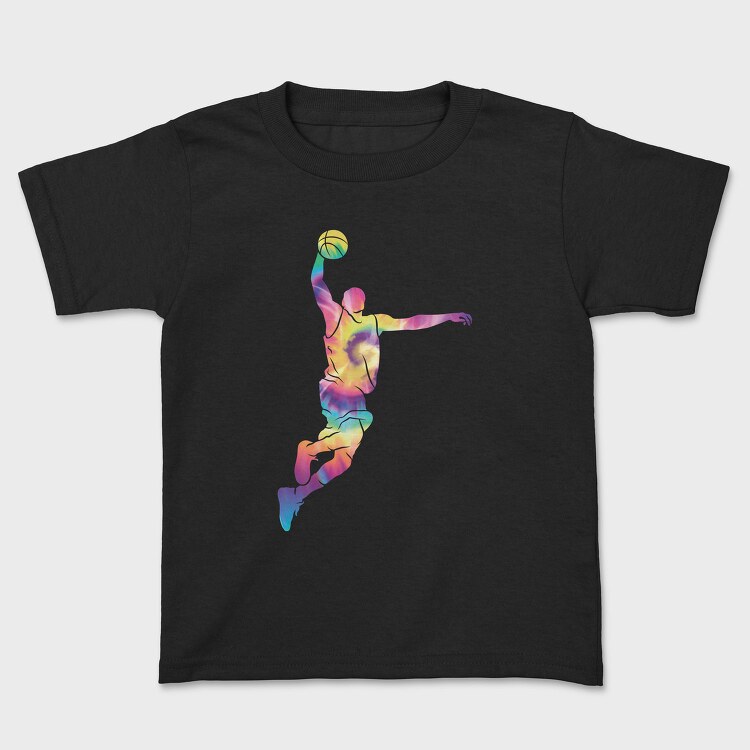 Tye Dye Basketball Player, Tricou Copii