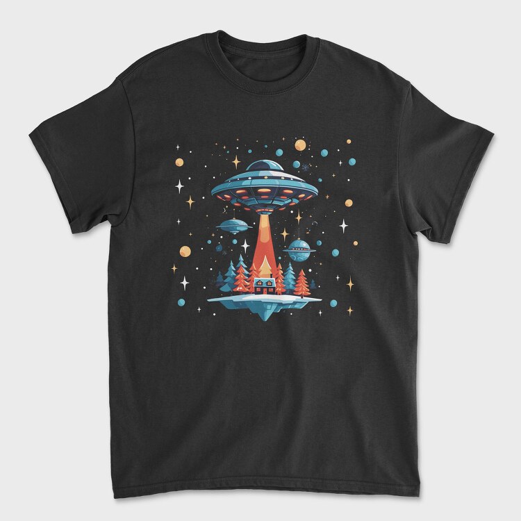 Ufo Christmas Tote, Tricou Barbati (Unisex)