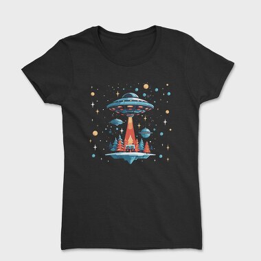 Ufo Christmas Tote, Tricou Femei