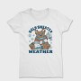 Ugly Sweater Weather Christmas Bear Mug, Tricou Femei