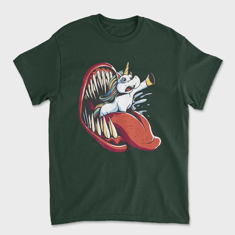 Unicorn And Monster Mouth Eaten, Tricou Barbati (Unisex)