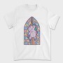 Unicorn Church Window, Tricou Barbati (Unisex)