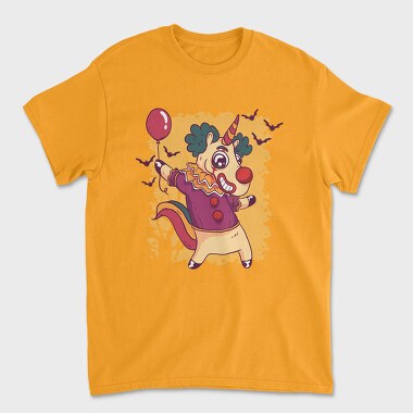 Unicorn Clown Halloween 01, Tricou Barbati (Unisex)