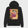 Unicorn Clown Halloween 01, Hanorac Oversize Barbati (Unisex)