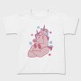 Unicorn Dad And Child Papa Unicorn, Tricou Copii