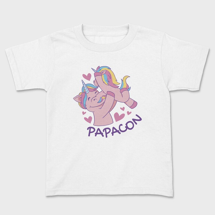 Unicorn Dad Cartoon Papacorn, Tricou Copii