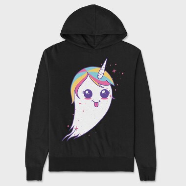 Unicorn Ghost, Hanorac Oversize Barbati (Unisex)