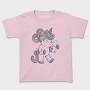 Unicorn Lifting Weights Kawaii Working Out, Tricou Copii