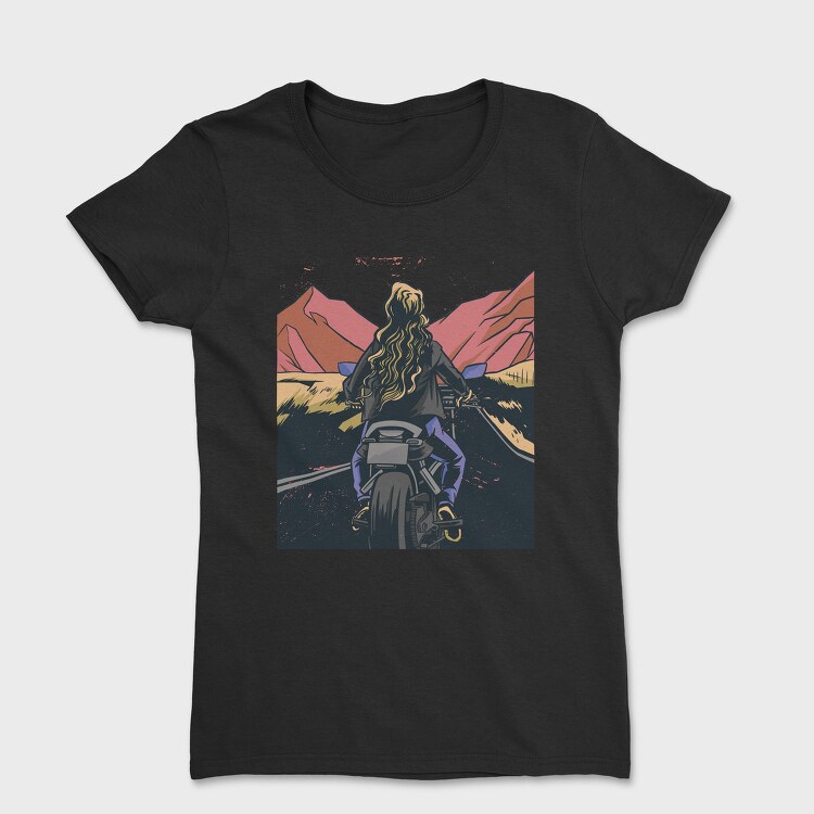 Motorbike Landscape, Tricou Femei