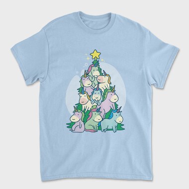 Unicorns Christmas Tree, Tricou Barbati (Unisex)