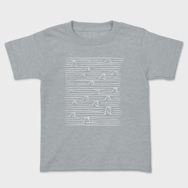 Unicorns In Lines, Tricou Copii