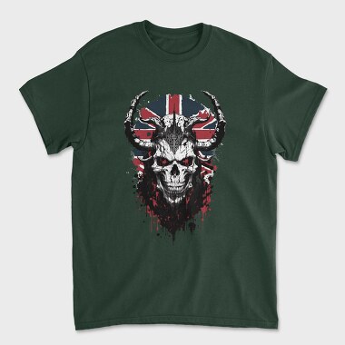 Union Jack Skull, Tricou Barbati (Unisex)