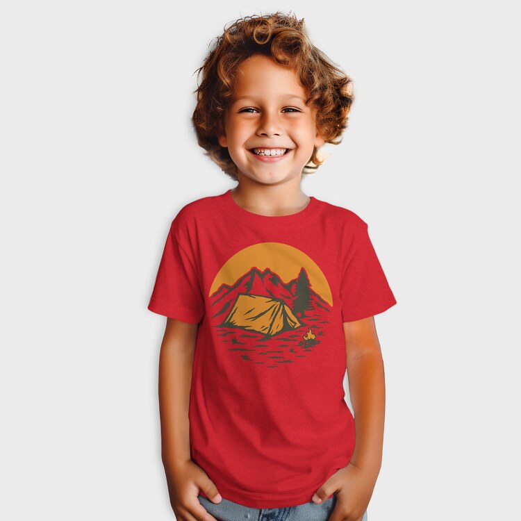 Vintage Adventure Outdoor Camping 1, Tricou Copii
