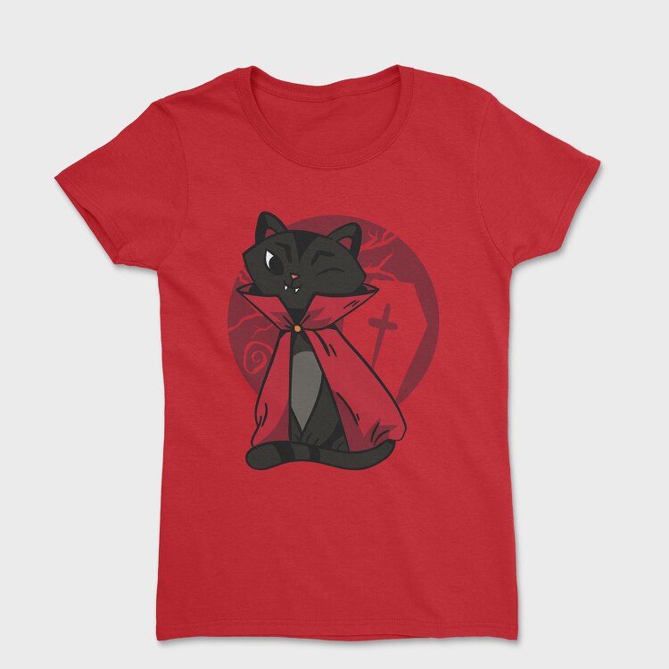 Vampire Cat Spooky, Tricou Femei