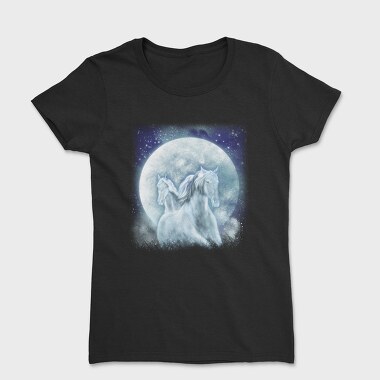 Mystic Horses Full Moon, Tricou Femei