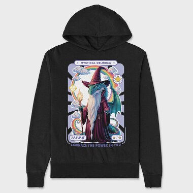 Mystical Delirium Wizard, Hanorac Oversize Barbati (Unisex)
