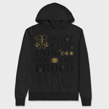 Nature Inspired Motivational Proud Quote, Hanorac Oversize Barbati (Unisex)