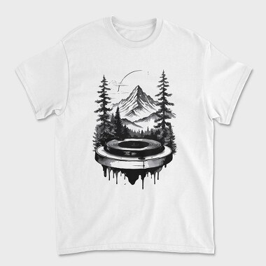 Nature Turntable, Tricou Barbati (Unisex)