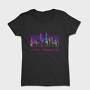 Neon City Skyline City Nights, Tricou Femei