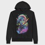 Neon Elf Woman, Hanorac Oversize Barbati (Unisex)