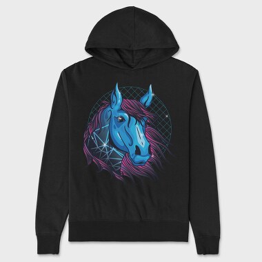 Neon Horse, Hanorac Oversize Barbati (Unisex)