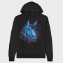 Neon Horse, Hanorac Oversize Barbati (Unisex)