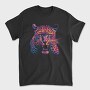 Neon Leopard Angry, Tricou Barbati (Unisex)