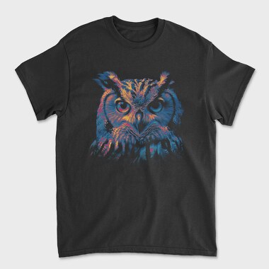 Neon Owl, Tricou Barbati (Unisex)